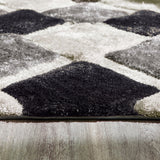 Origins 3D Geometric Grey  Rug - 160x230cm