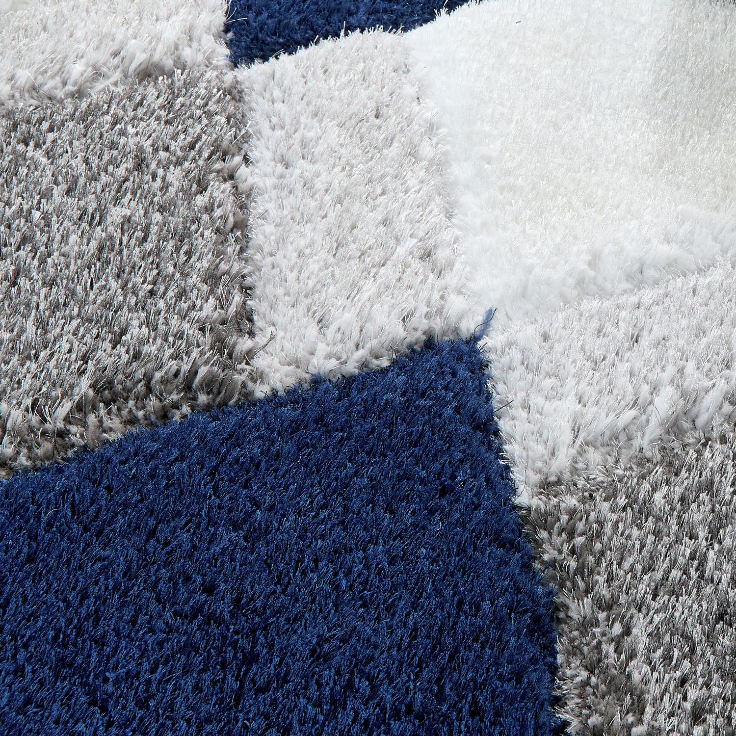 Origins 3D Geometric Navy  Rug - 160x230cm