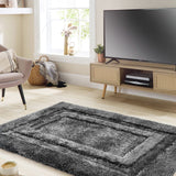 Origins Frame Charcoal  Rug - 160x230cm