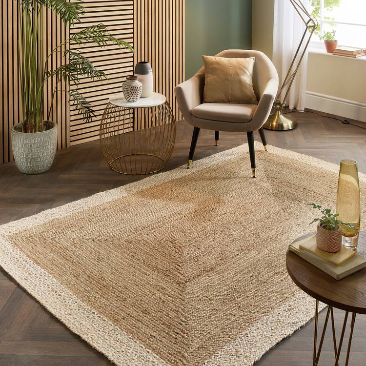 Origins jute flatweave rug 120x170cm (British brand)