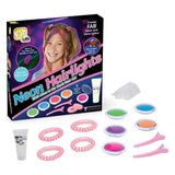 Fablab neon hair highlights kit with glow in the dark gel - British product
