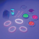 Fablab neon hair highlights kit with glow in the dark gel - British product