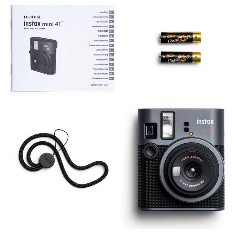 Instax Mini 41 instant camera black, imported from the UK