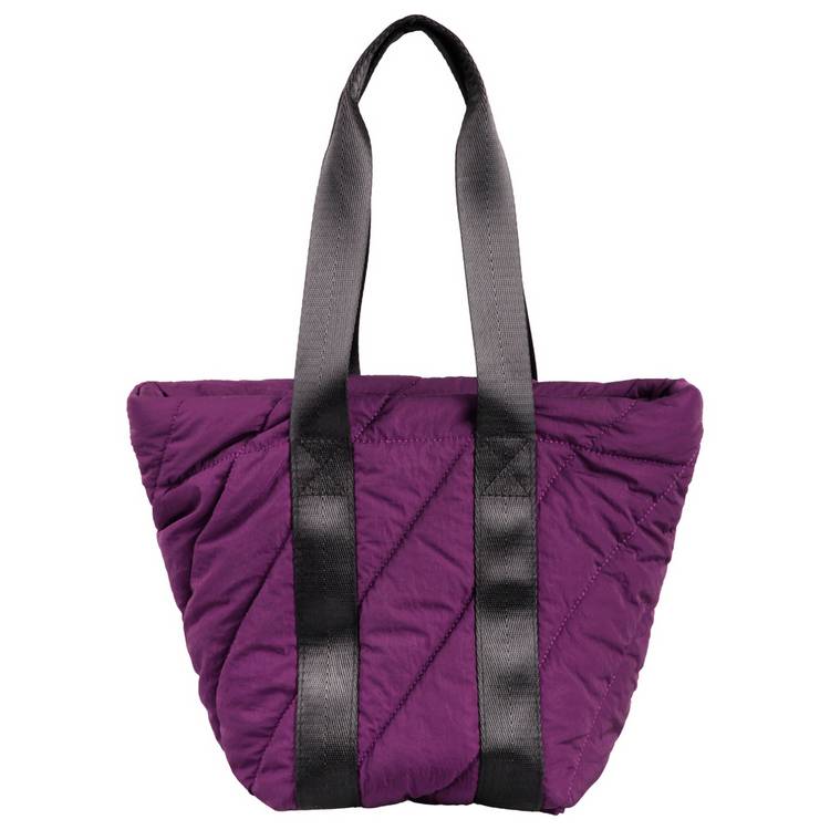 Home padded recycled nylon lunch bag in burgundy, imported from the UK