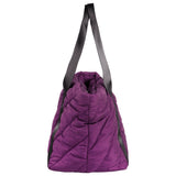 Home padded recycled nylon lunch bag in burgundy, imported from the UK
