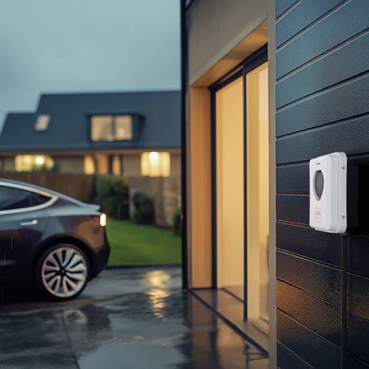 Masterplug white EV charger Type 2 7.4kW, imported from the UK