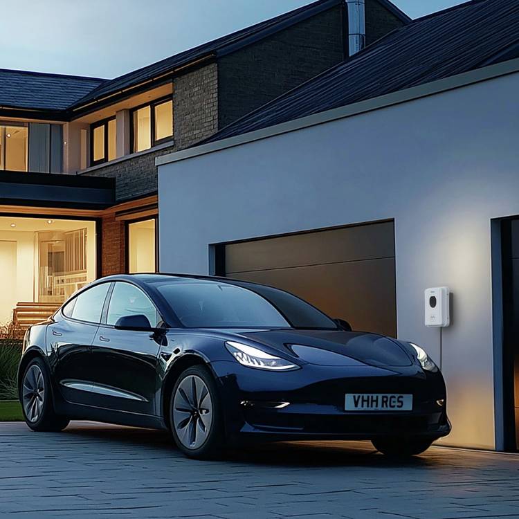 Masterplug Type 2 7.4kW tethered EV charger 5m - British product