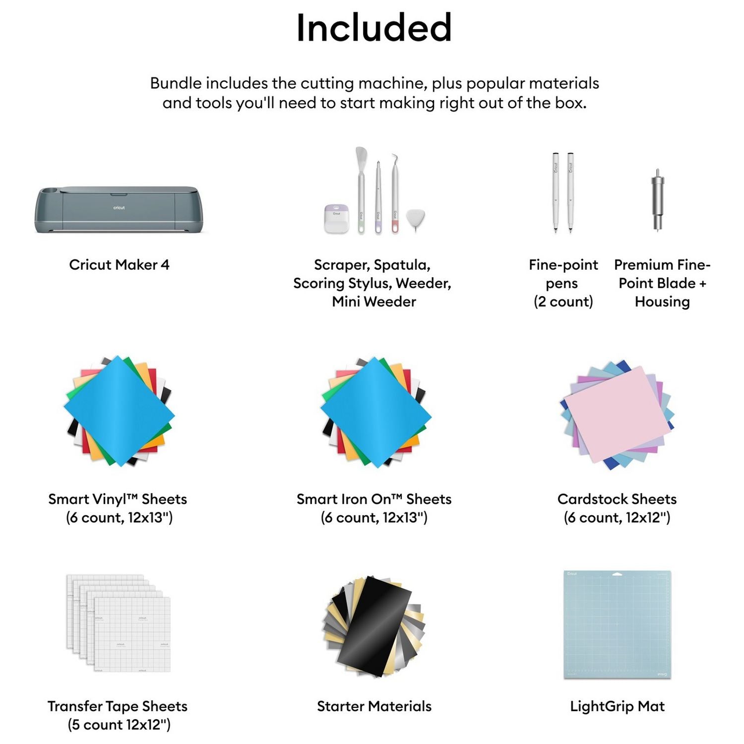 Cricut Maker 4 Bundle smart cutting machine - British product