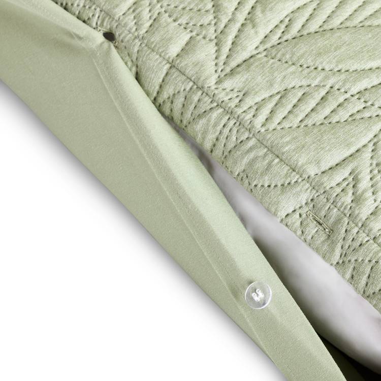 Habitat leaf pinsonic green bedding set single (British brand)