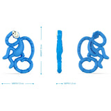 Matchstick Monkey Mini Monkey teether blue - British product