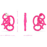 Matchstick Monkey Mini Monkey Teether Pink - British product