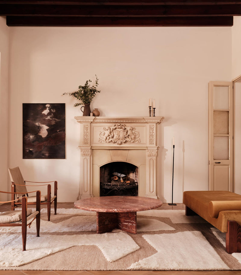 The Rug Company Wool Fossil Tan rug 2.74m x 1.83m (British brand)