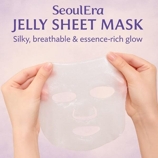 Seoulera Glow Mask hydrating sheet mask 5 pack, imported from the UK