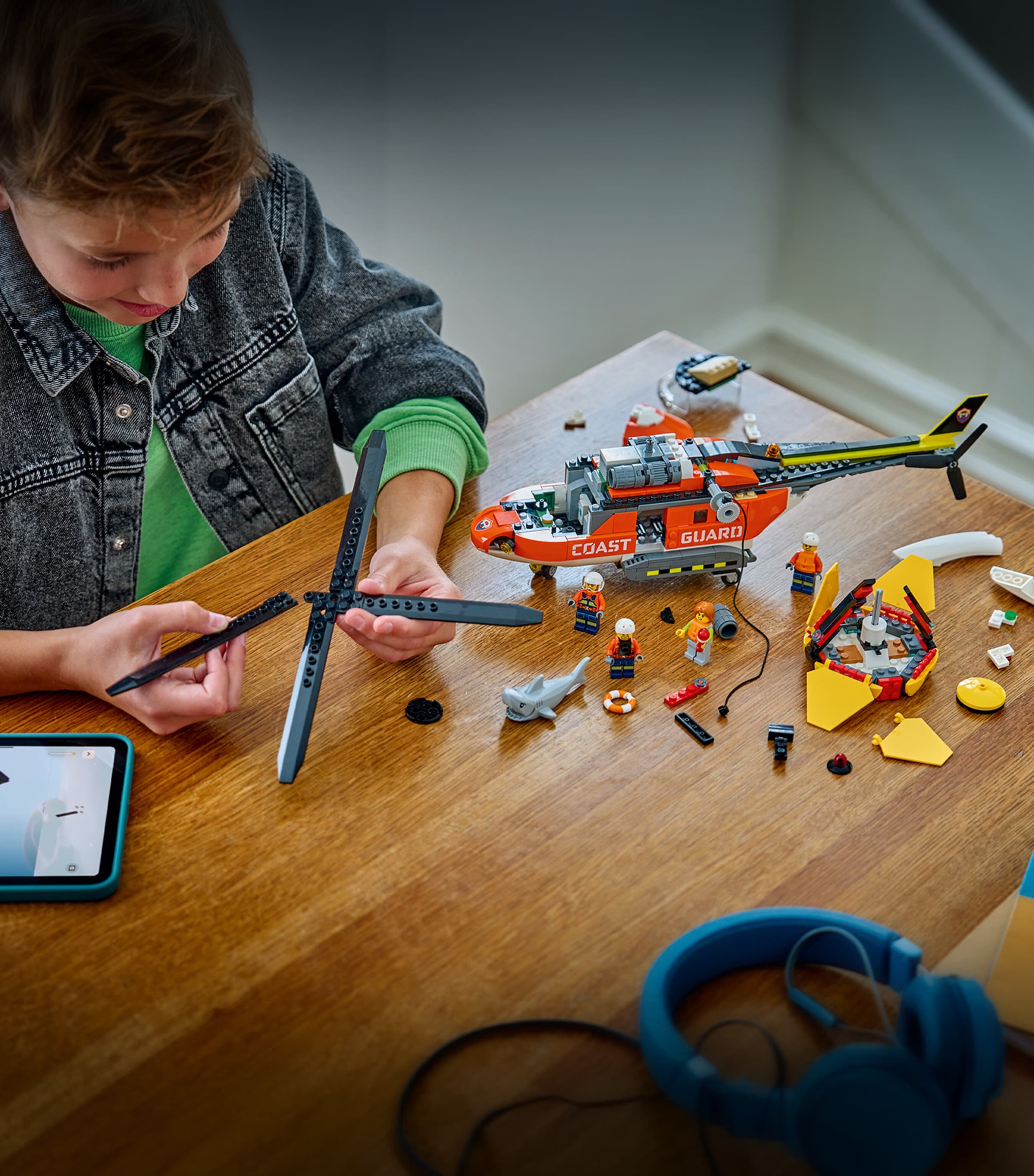 LEGO City Coast Guard Helicopter building set, UK version