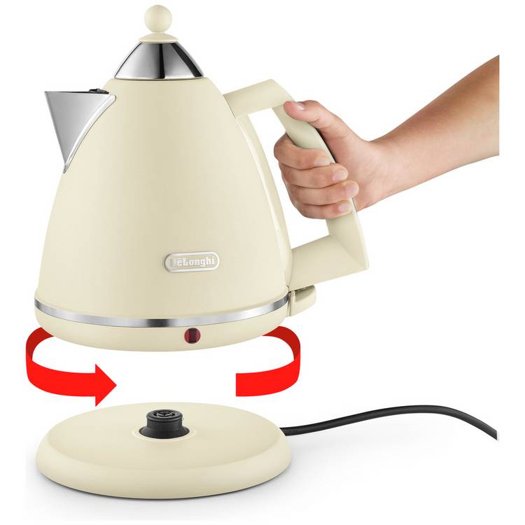 De'Longhi Argento Flora kettle beige 1.7L - British product