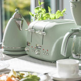 De'Longhi Argento Flora green kettle 1.7L (British brand)