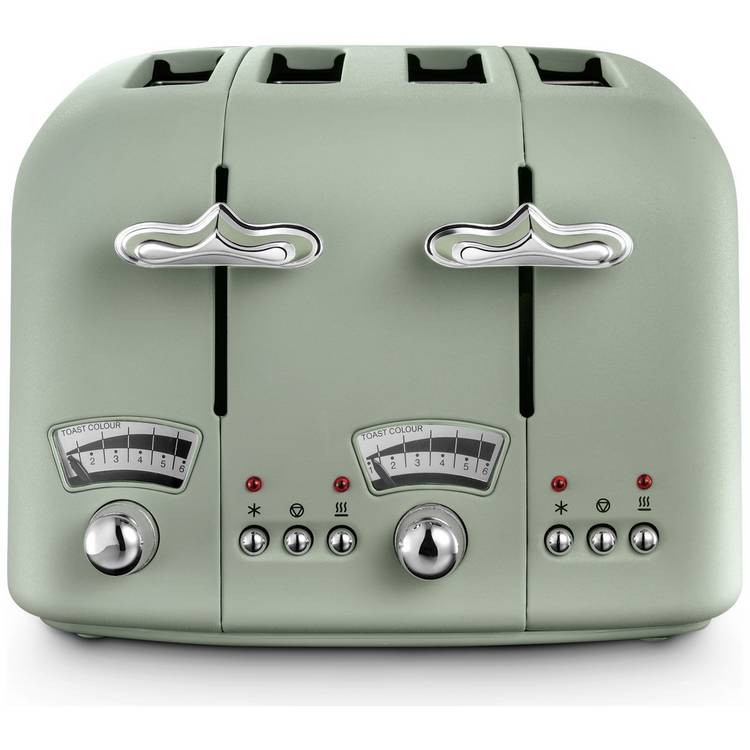 De'Longhi green 4 slice toaster - British product