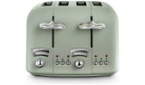 De'Longhi CTO4.GR Argento Flora 4 Slice Toaster - Green GOODS Argos