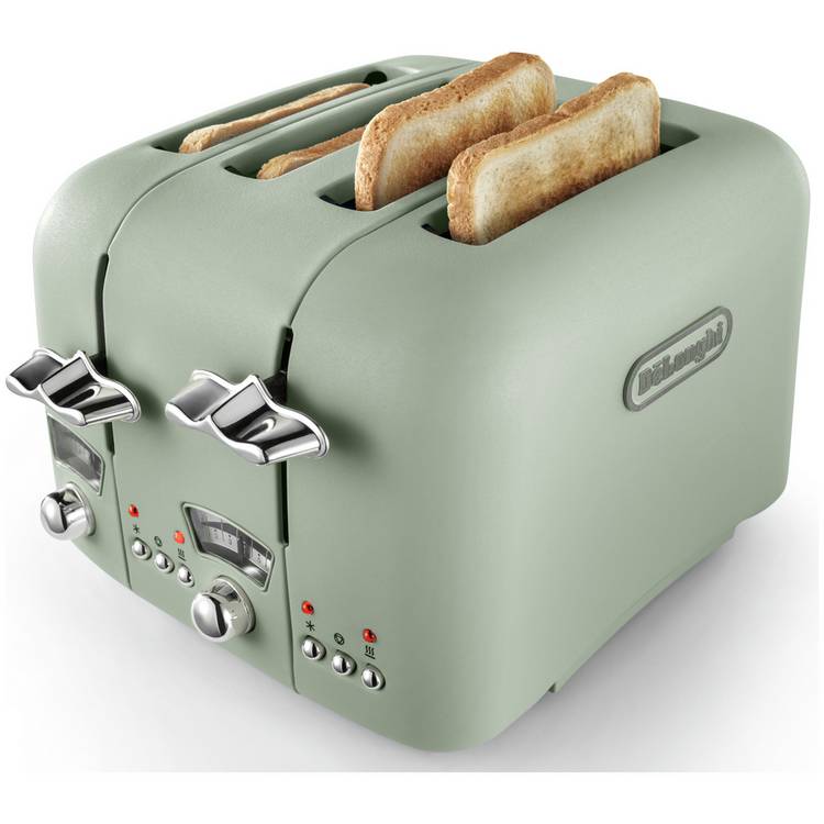 De'Longhi green 4 slice toaster - British product