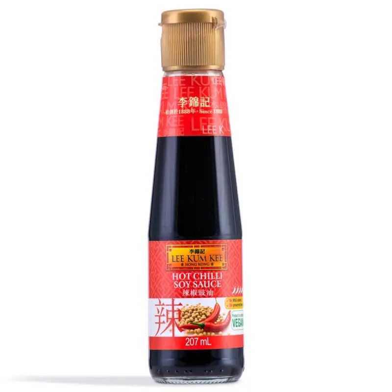 Lee Kum Kee hot chilli soy sauce for cooking, UK version