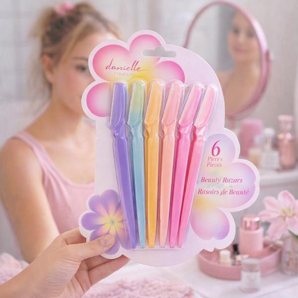 Danielle Creations Aura 6-piece beauty razors, imported from the UK