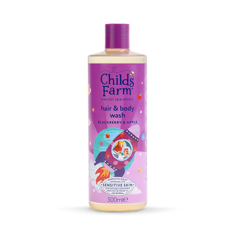 Childs Farm Hår- og dusjsåpe Bjørnebær og Eple 500ml - Britisk produkt