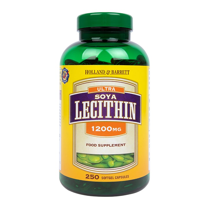 Holland & Barrett Ultra Soya Lecithin 250 Capsules 1200mg Lecithin Capsules & Powder Holland&Barrett   