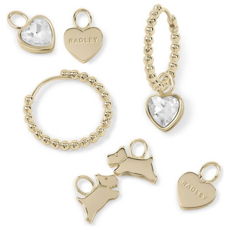 Radley interchangeable charm earrings set imported from the UK
