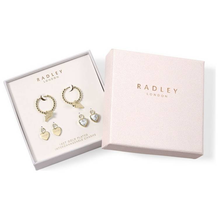 Radley interchangeable charm earrings set imported from the UK