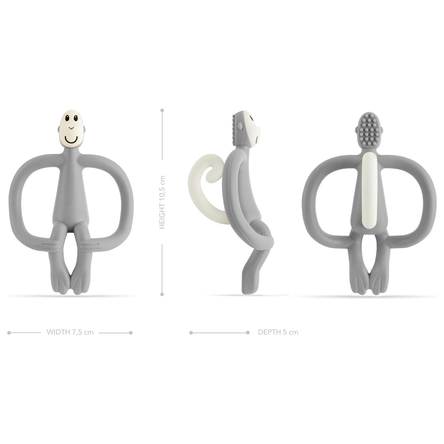 Matchstick Monkey teething toy grey, UK version