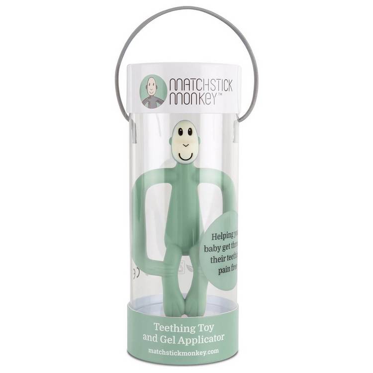 Matchstick Monkey teething toy mint, imported from the UK