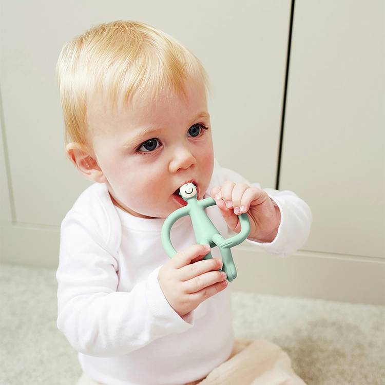 Matchstick Monkey teething toy mint, imported from the UK