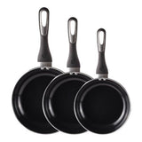 MasterChef non-stick aluminium frying pan set 20-28cm - British product