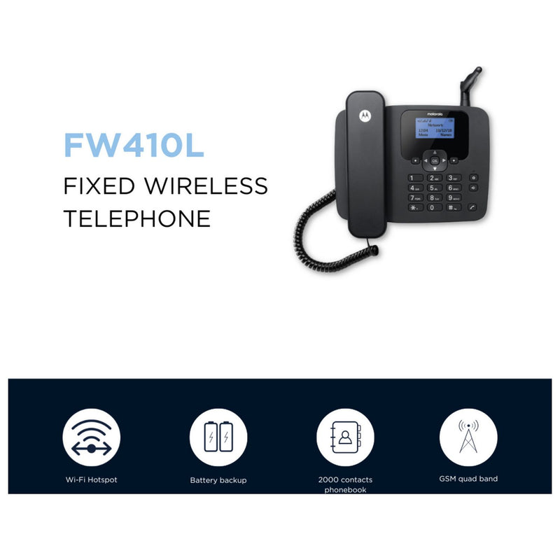 Motorola FW410L single fixed wireless telephone - British product