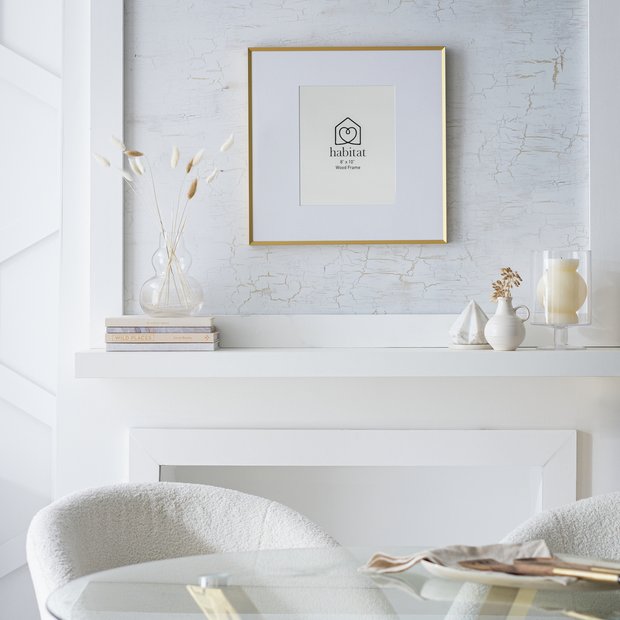 Habitat gold effect metal picture frame 8x10 - British product