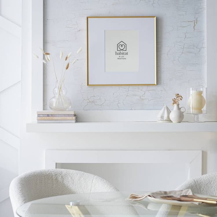 Habitat gold effect metal picture frame 8x10 - British product