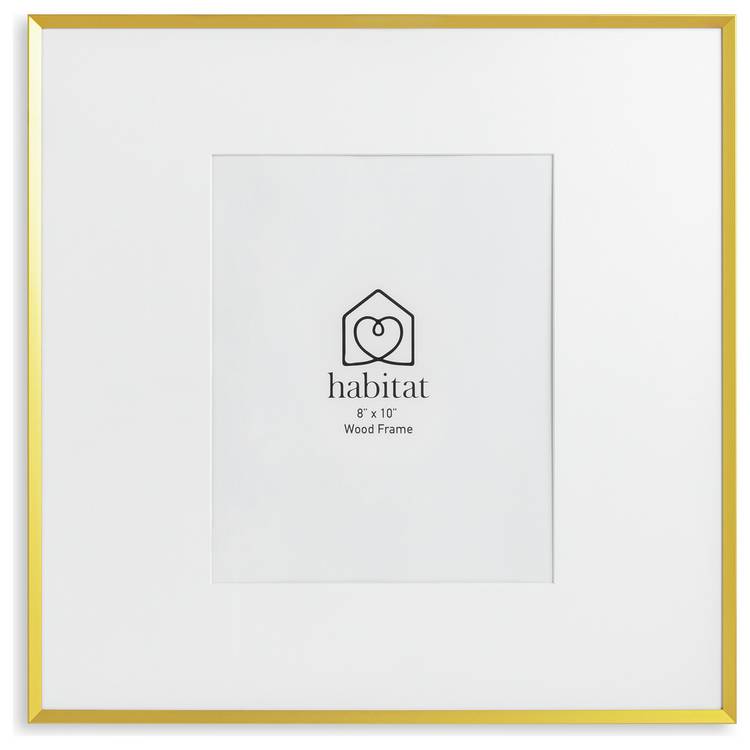 Habitat gold effect metal picture frame 8x10 - British product