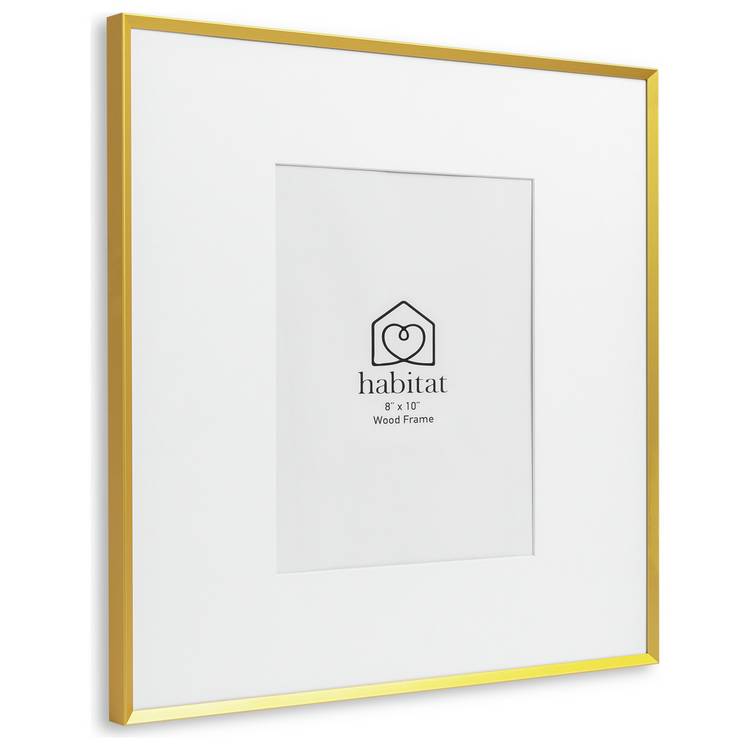 Habitat gold effect metal picture frame 8x10 - British product