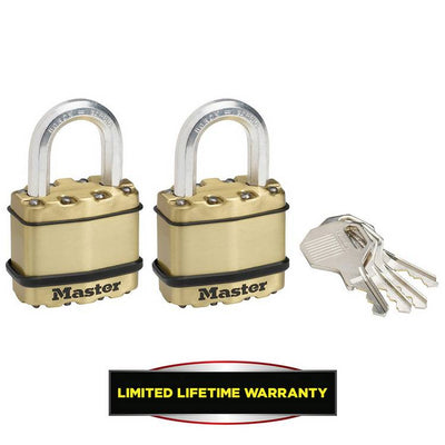 Argos Master Lock Excell 45mm Laminated Padlock Pack of 2- Buy online at McGrocer