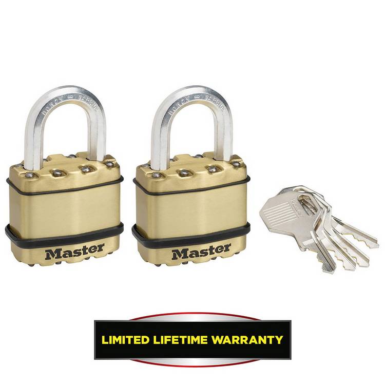 Master Lock Excell 45mm laminated padlock pack of 2, UK version