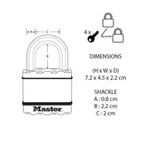 Master Lock Excell 45mm laminated padlock pack of 2, UK version