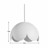 Habitat Pink Scallop Metal Easy Fit Lampshade - 30cm