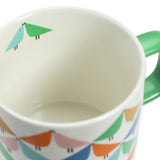 Habitat x Scion Lintu stoneware mug set 4 white mugs, UK version