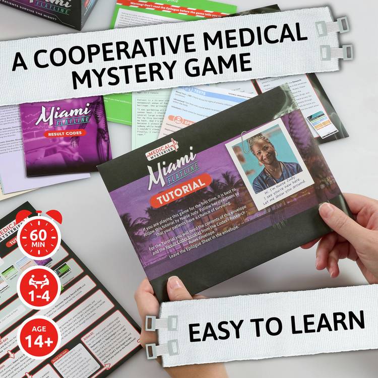 Tomy Medical Mysteries Miami board game (British brand)