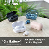 Sony WF-C710N true wireless earbuds Glass Blue - British product