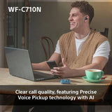 Sony WF-C710N true wireless earbuds Glass Blue - British product