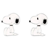Peanuts Snoopy enamel stud earrings sterling silver (British brand)