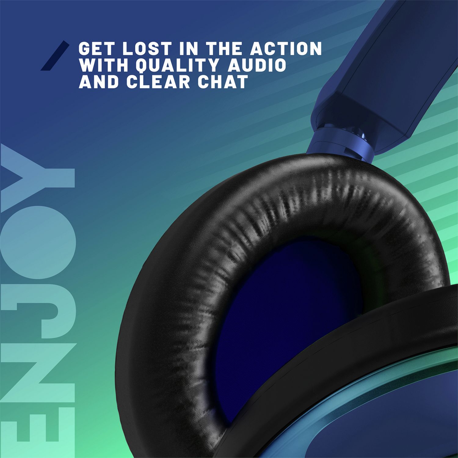 STEALTH gaming headset STRIKE green and blue, imported from the UK