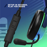 STEALTH gaming headset STRIKE green and blue, imported from the UK