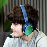 STEALTH gaming headset STRIKE green and blue, imported from the UK